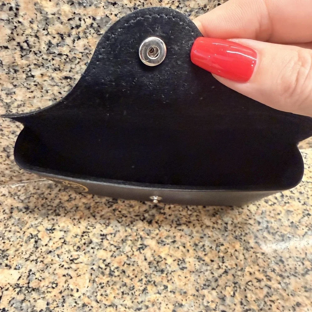 Ray-Ban Black Pebbled Faux Leather Sunglasses Case with Booklet